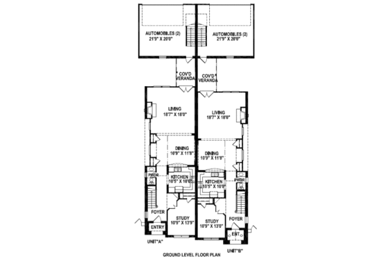 Floor Plan - Main Floor for European House Plan #141-260 - 3 bed, 2.5 bath