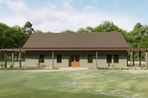 Barndominium Exterior - Front Elevation Plan #1092-20