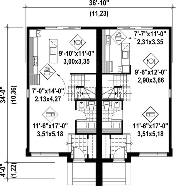 Dream House Plan - Floor Plan - Main Floor Plan #25-4517