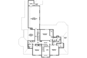 European Style House Plan - 4 Beds 4 Baths 4401 Sq/Ft Plan #81-643 