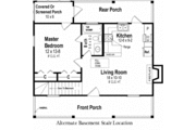 Cabin Style House Plan - 1 Beds 1 Baths 600 Sq/Ft Plan #21-108 