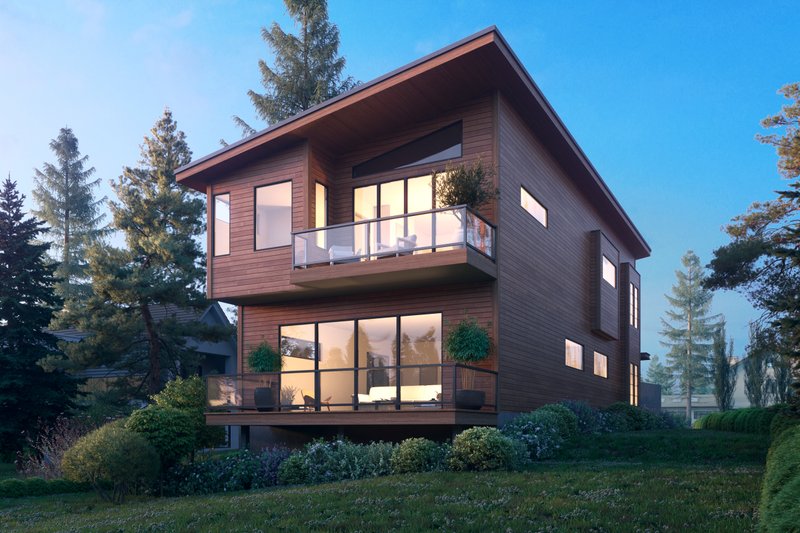 Dream House Plan - Exterior - Other Elevation 2 for Modern House Plan #1066-106 - 3 bed, 3.5 bath