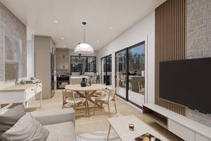 Interior - Dining Room for Modern House Plan #23-2831 - 2 bed, 2 bath