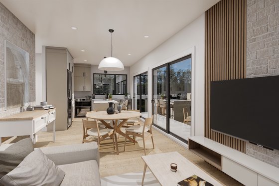 Interior - Dining Room for Modern House Plan #23-2831 - 2 bed, 2 bath