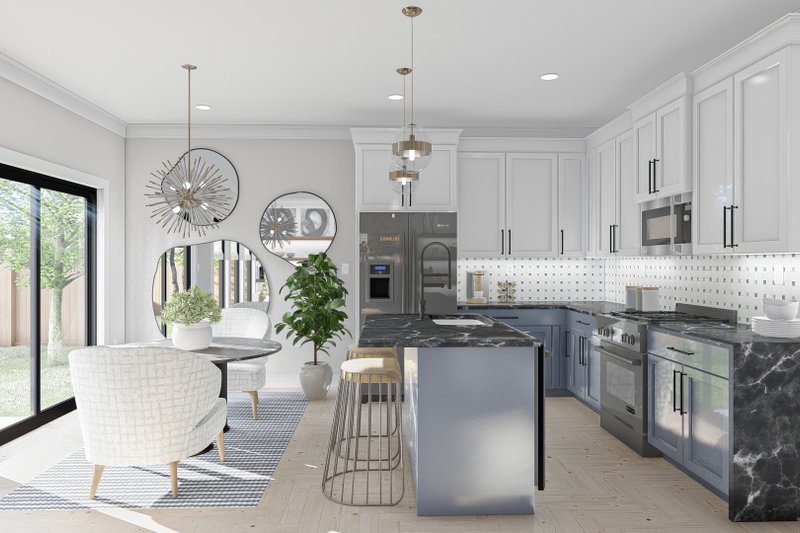 House Design - Interior - Dining Room for Farmhouse House Plan #455-236 - 3 bed, 2.5 bath