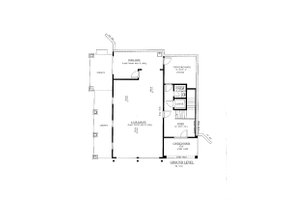 Floor Plan - Lower Floor for Southern House Plan #437-57 - 3 bed, 3.5 bath
