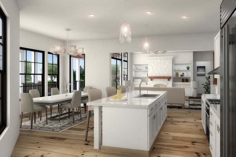 Dream House Plan - Interior - Kitchen for Farmhouse House Plan #54-383 - 3 bed, 2 bath