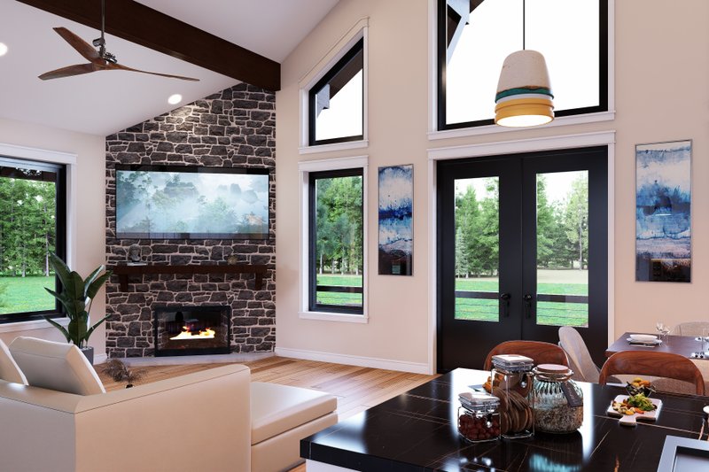 Home Plan - Interior - Family Room for Country House Plan #932-1450 - 3 bed, 2.5 bath