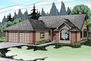 Traditional Exterior - Front Elevation Plan #124-119