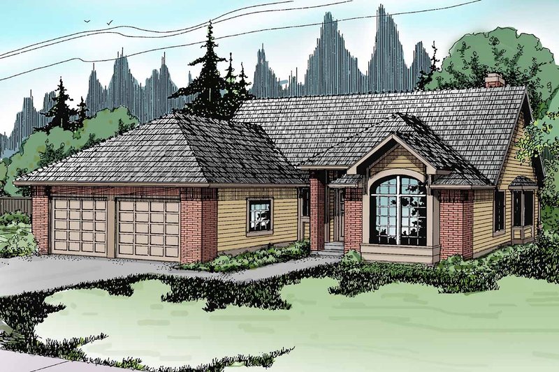 Home Plan - Traditional Exterior - Front Elevation Plan #124-119