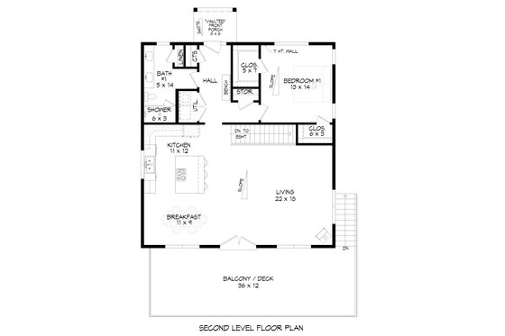Floor Plan - Main Floor for Country House Plan #932-1190 - 3 bed, 2 bath