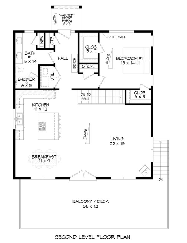 Country Floor Plan - Main Floor Plan #932-1190