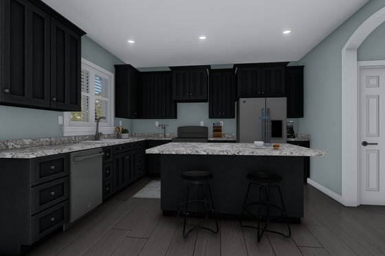 Interior - Kitchen for Craftsman House Plan #1060-66 - 4 bed, 2.5 bath