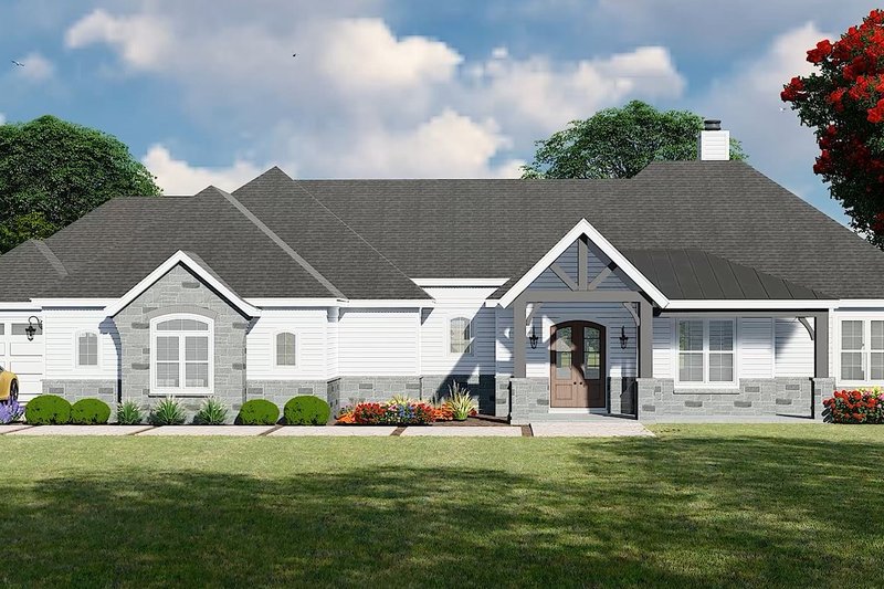 House Design - Exterior - Other Elevation for Country House Plan #932-1229 - 3 bed, 2.5 bath