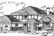 Tudor Style House Plan - 4 Beds 3 Baths 2431 Sq/Ft Plan #18-8972 