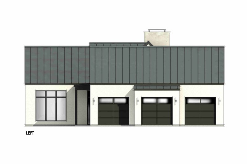 House Design - Exterior - Other Elevation for Modern House Plan #1096-72 - 3 bed, 2 bath