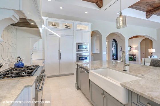 Interior - Kitchen for Mediterranean House Plan #930-511 - 3 bed, 3.5 bath
