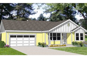 Farmhouse Exterior - Front Elevation Plan #116-277