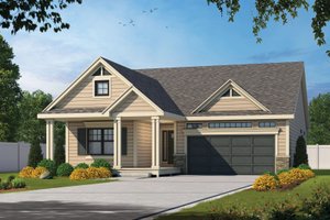 Traditional Exterior - Front Elevation Plan #20-2597