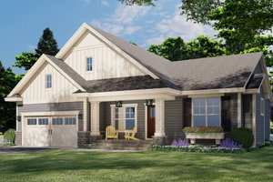 Traditional Style House Plan - 3 Beds 2 Baths 1673 Sq Ft Plan #51-1177 