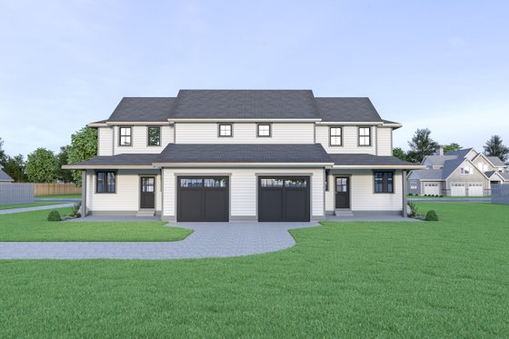 Exterior - Rear Elevation for Farmhouse House Plan #1070-96 - 6 bed, 5 bath