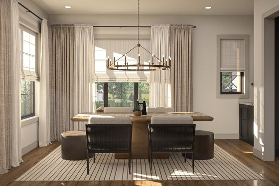 Interior - Dining Room for Farmhouse House Plan #455-680 - 4 bed, 3.5 bath