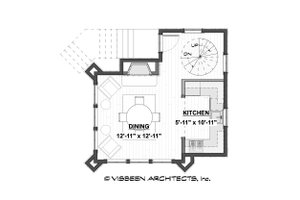 Floor Plan - Main Floor for Cabin House Plan #928-362 - 2 bed, 2 bath