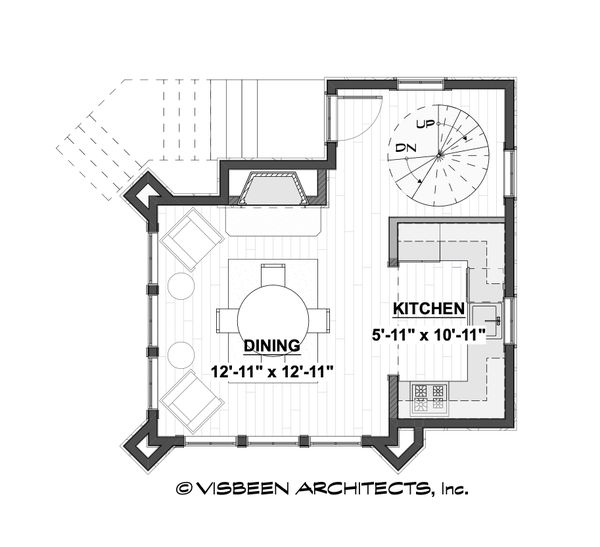 Cabin Floor Plan - Main Floor Plan #928-362