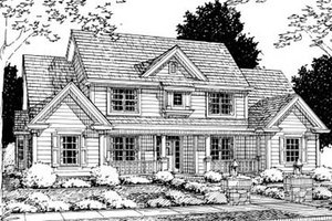 Traditional Exterior - Front Elevation Plan #20-329