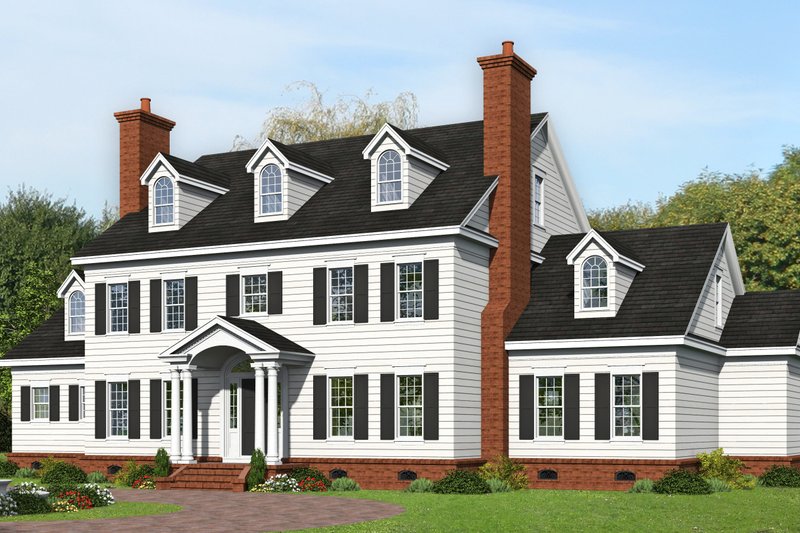 Traditional Style House Plan - 6 Beds 5 Baths 6400 Sq/Ft Plan #932-449