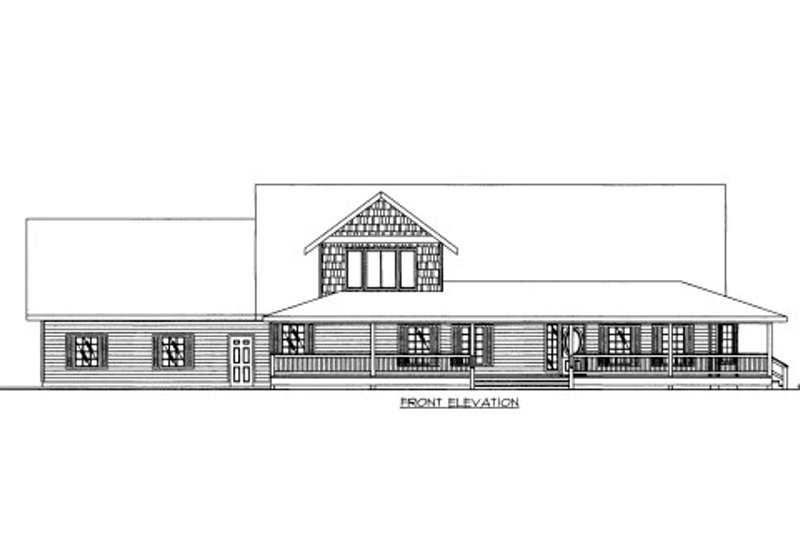 Architectural House Design - Exterior - Front Elevation 3 for Bungalow House Plan #117-636 - 3 bed, 4 bath