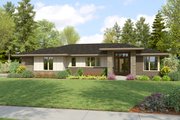 Contemporary Style House Plan - 3 Beds 2 Baths 1592 Sq/Ft Plan #48-1136 