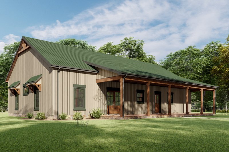 Dream House Plan - Exterior - Other Elevation 2 for Farmhouse House Plan #1092-67 - 3 bed, 2 bath