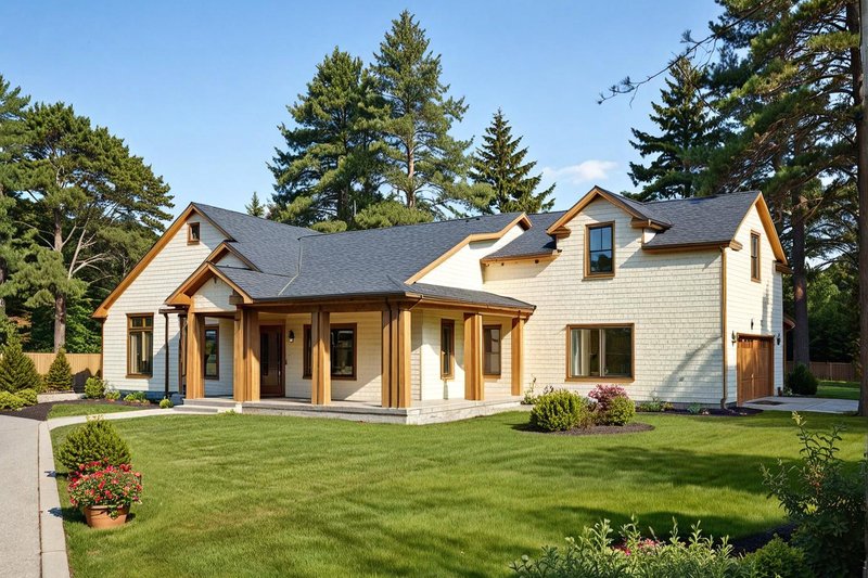 Home Plan - Traditional Exterior - Front Elevation Plan #117-297