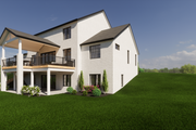 Country Style House Plan - 4 Beds 2.5 Baths 3052 Sq/Ft Plan #1116-35 Exterior 