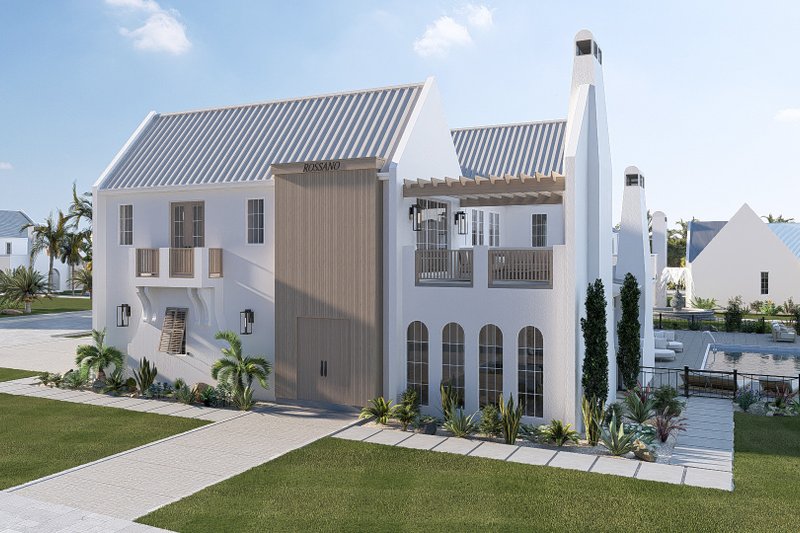 House Blueprint - Exterior - Other Elevation for Beach House Plan #455-766 - 4 bed, 3.5 bath