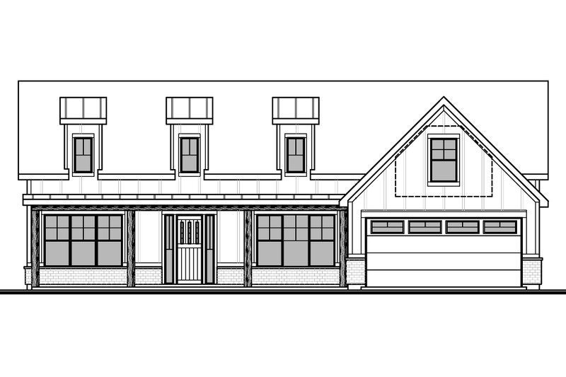 House Design - Exterior - Front Elevation 3 for Farmhouse House Plan #1073-45 - 3 bed, 2 bath
