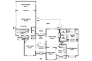 European Style House Plan - 4 Beds 4 Baths 4005 Sq/Ft Plan #81-1182 
