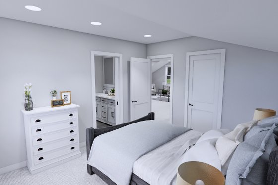 Interior - Bedroom 2 for Craftsman House Plan #51-1498 - 4 bed, 3 bath