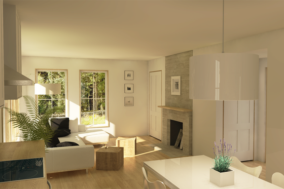 Interior - Other 2 for Modern House Plan #914-5 - 2 bed, 1.5 bath