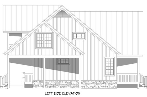 Exterior - Other Elevation 1 for Country House Plan #932-360 - 3 bed, 2.5 bath