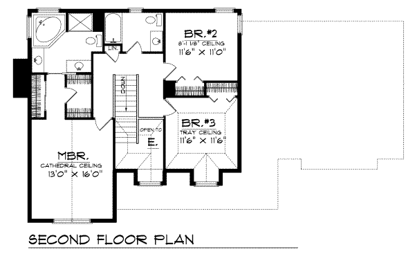 Dream House Plan - Farmhouse Floor Plan - Upper Floor Plan #70-262