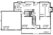 Country Style House Plan - 4 Beds 2.5 Baths 2404 Sq/Ft Plan #405-112 