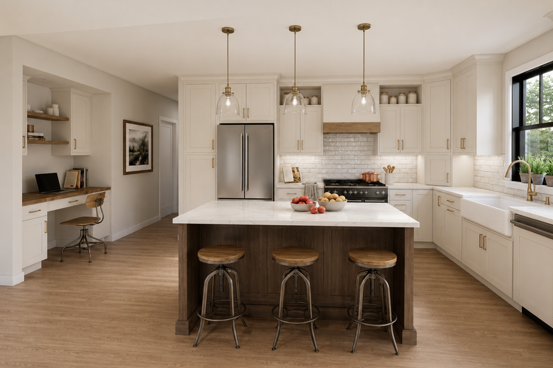 Architectural House Design - Interior - Kitchen for Farmhouse House Plan #48-1221 - 2 bed, 2 bath