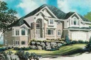 European Exterior - Front Elevation Plan #308-190