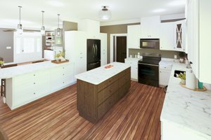 Interior - Kitchen for Farmhouse House Plan #44-248 - 4 bed, 3 bath