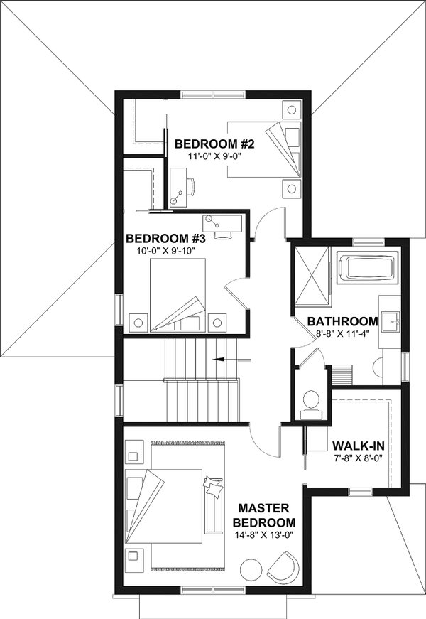 Dream House Plan - Farmhouse Floor Plan - Upper Floor Plan #23-741