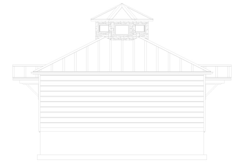 Dream House Plan - Exterior - Rear Elevation for Bungalow House Plan #1060-122, 0 bath