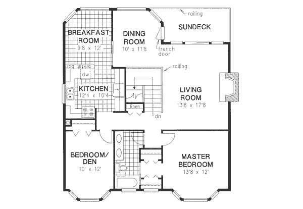 House Plan Design - Traditional Floor Plan - Main Floor Plan #18-9035