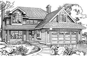 Traditional Exterior - Front Elevation Plan #47-172